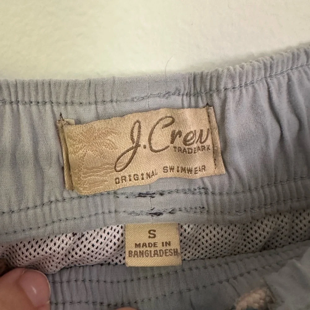 Classic Jcrew navy swim trunks